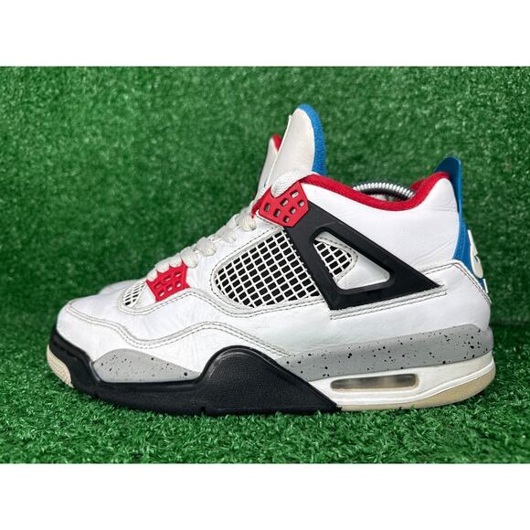 Nike Air Jordan 4 What The CI1184-146 White Red Blue Mens Size 8.5 Bred cement main image 5
